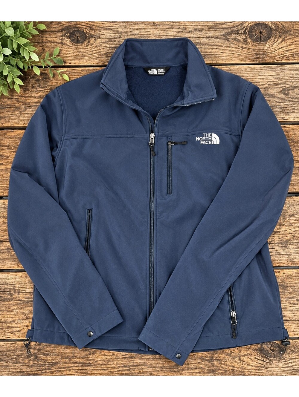 The North Face navy softshell jacket Large